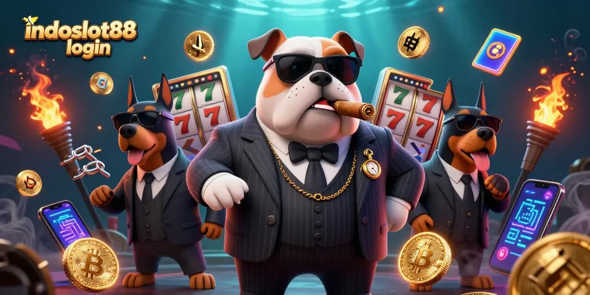 Experience seamless gaming with indoslot88 login in a vibrant, action-packed 3D casino scene.