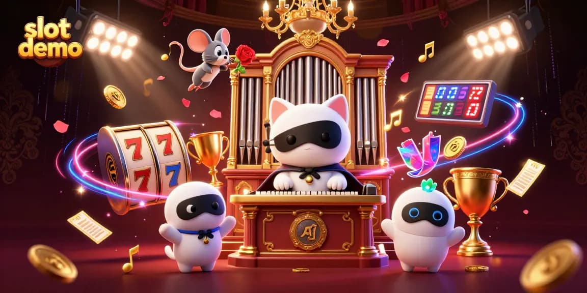 Slot demo bermain dengan simbol keberuntungan dan petunjuk bergaransi dalam kasino digital.