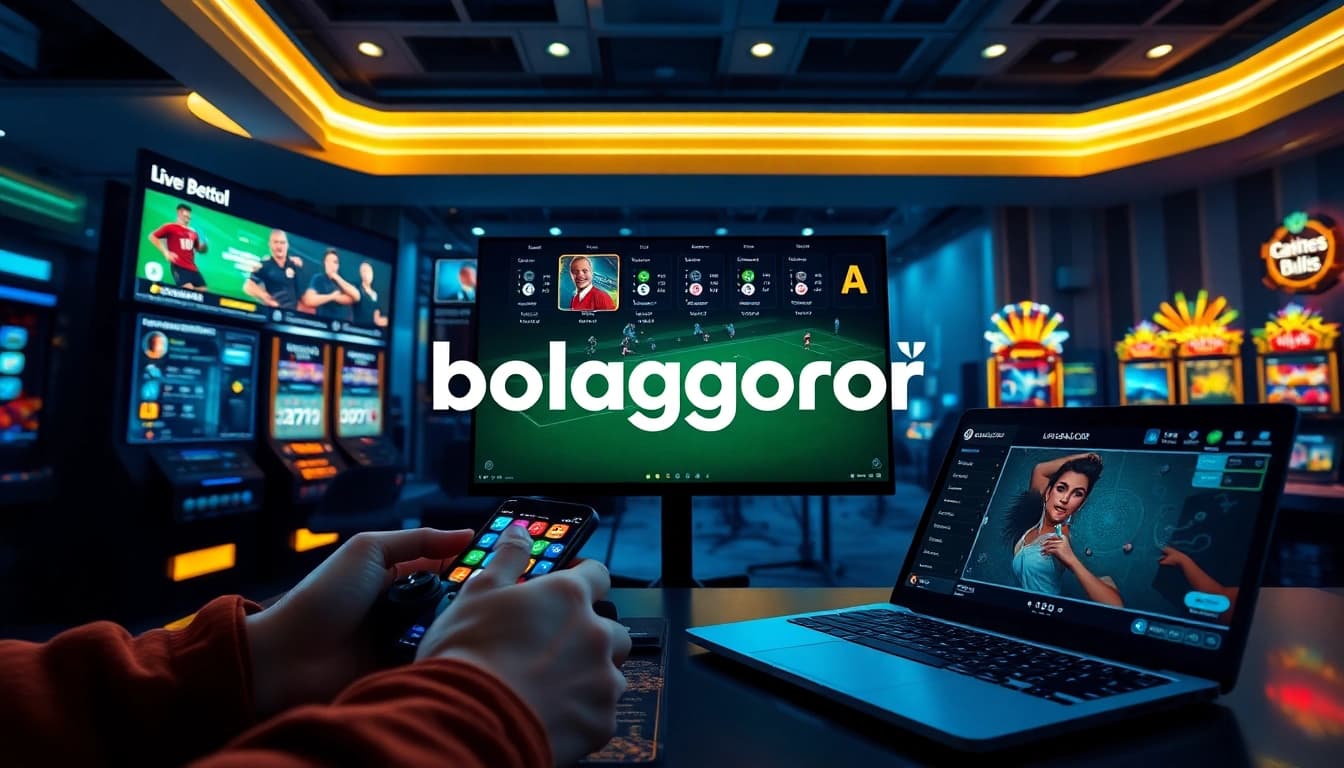 Engaging online gaming scene featuring bolagacor with diverse gambling options.