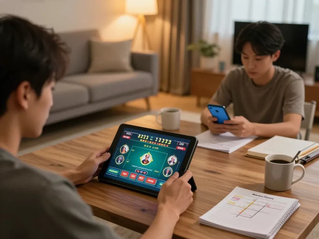 Engaging in online gaming at king33 with cozy home atmosphere and strategic bets