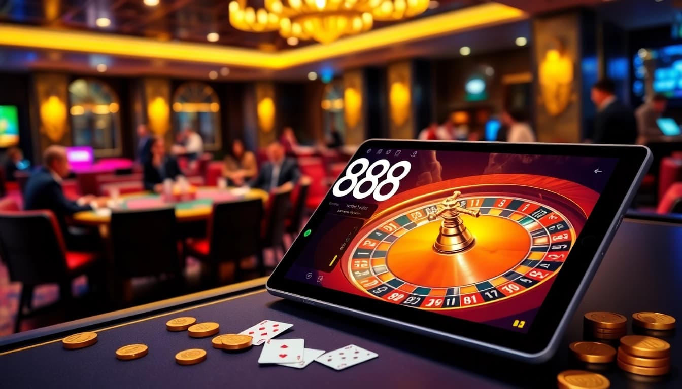 Experience thrilling gameplay at U888 with vibrant casino tables and exciting betting options.