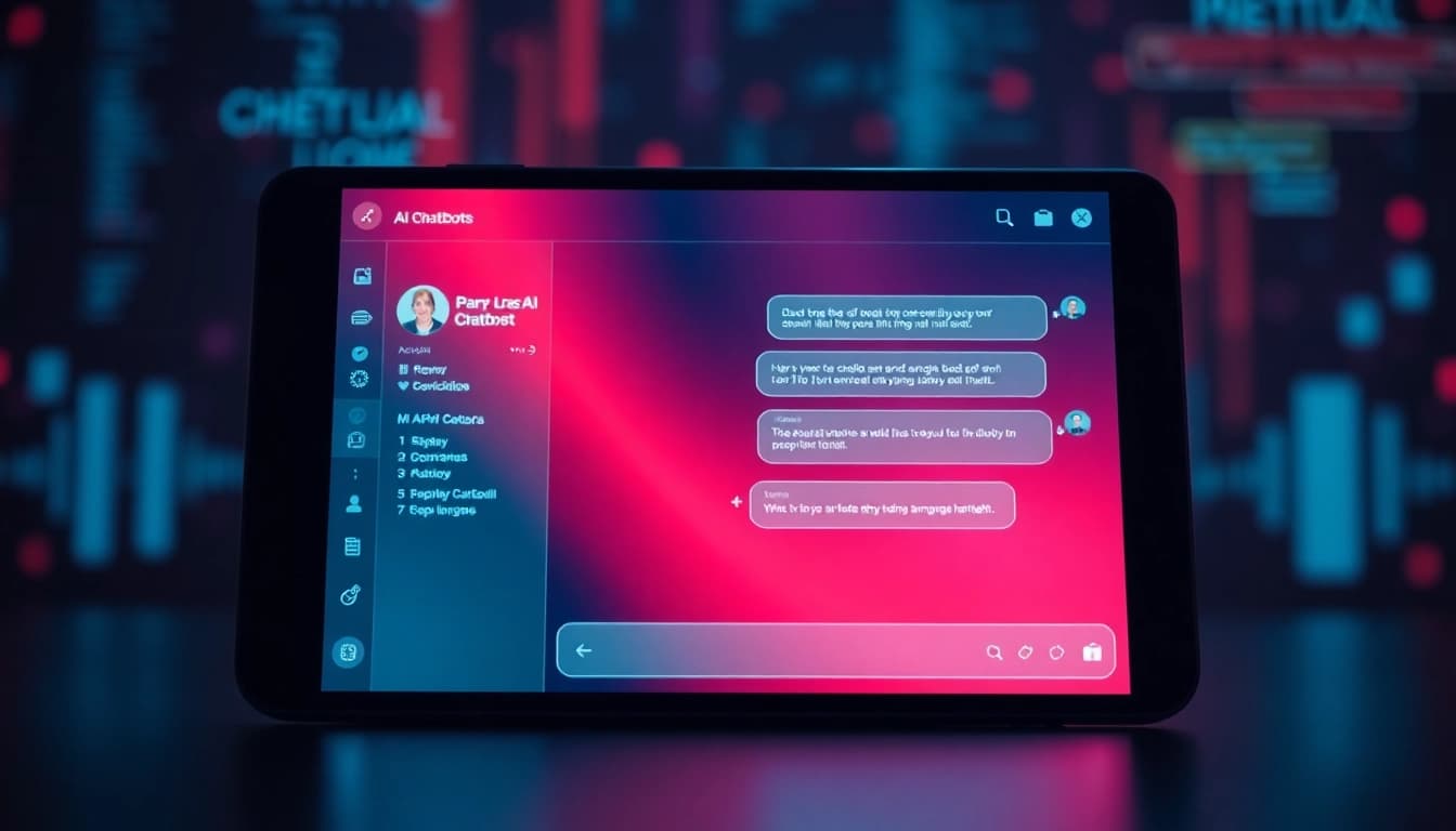 Engaging interface showcasing a porn AI chat conversation with interactive digital elements.