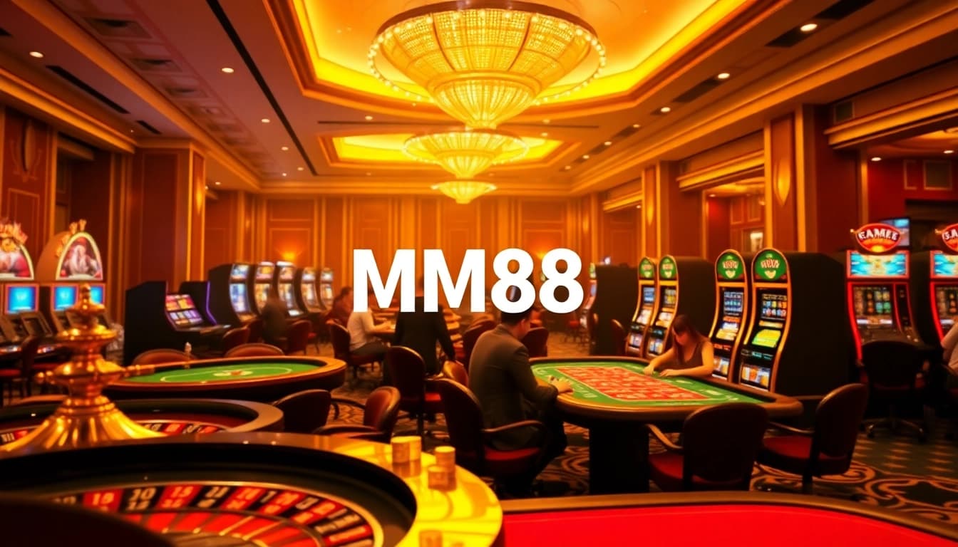 MM88 offers an engaging online gambling experience with interactive betting tables and vibrant casino elements.