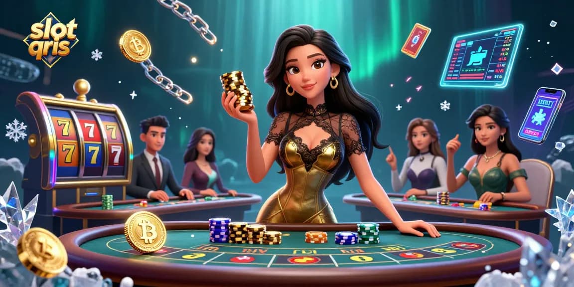 Win big with slot qris games featuring high-value chips and vibrant casino elements.