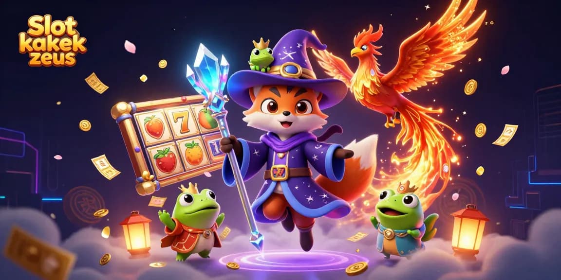 Engage in thrilling play with Slot kakek zeus as colorful slot reels and vibrant game elements explode in action.