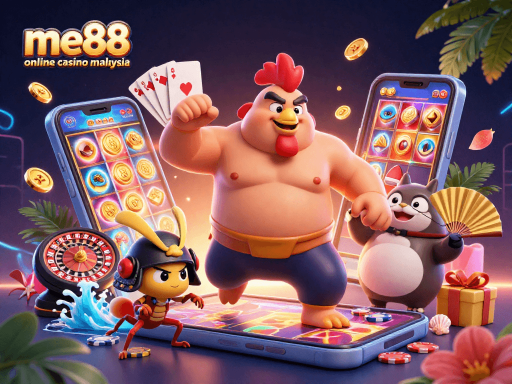 Experience thrilling gameplay at me88 online casino malaysia with vibrant characters and dynamic gaming elements.