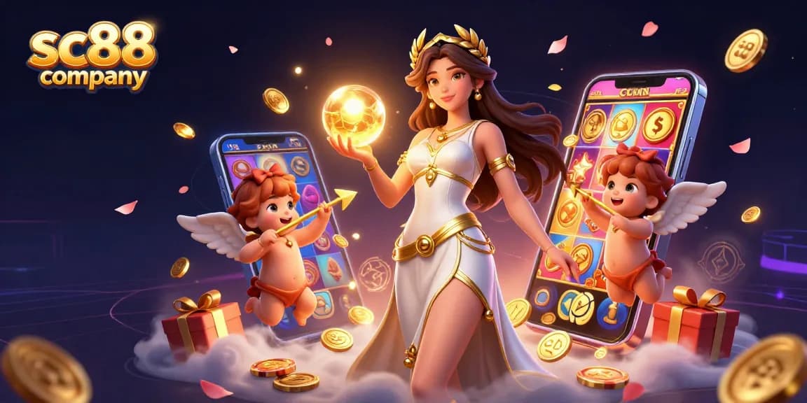 Experience thrilling gameplay with sc88 company as golden coins and magic fill the scene.