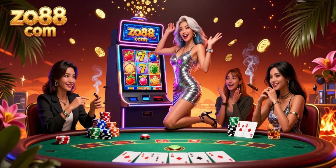 Experience excitement with the stunning jackpot at zo88 com's vibrant casino scene.