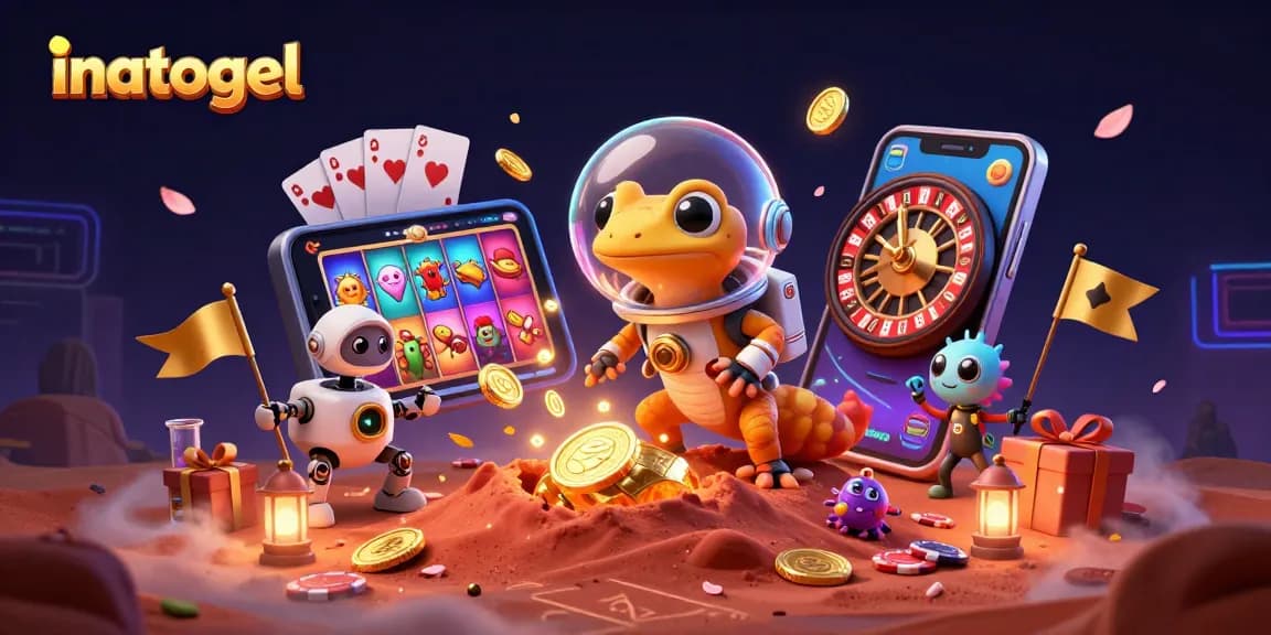 Inatogel menawarkan pengalaman bermain di kasino luar angkasa dengan gecko Martian dan robot.