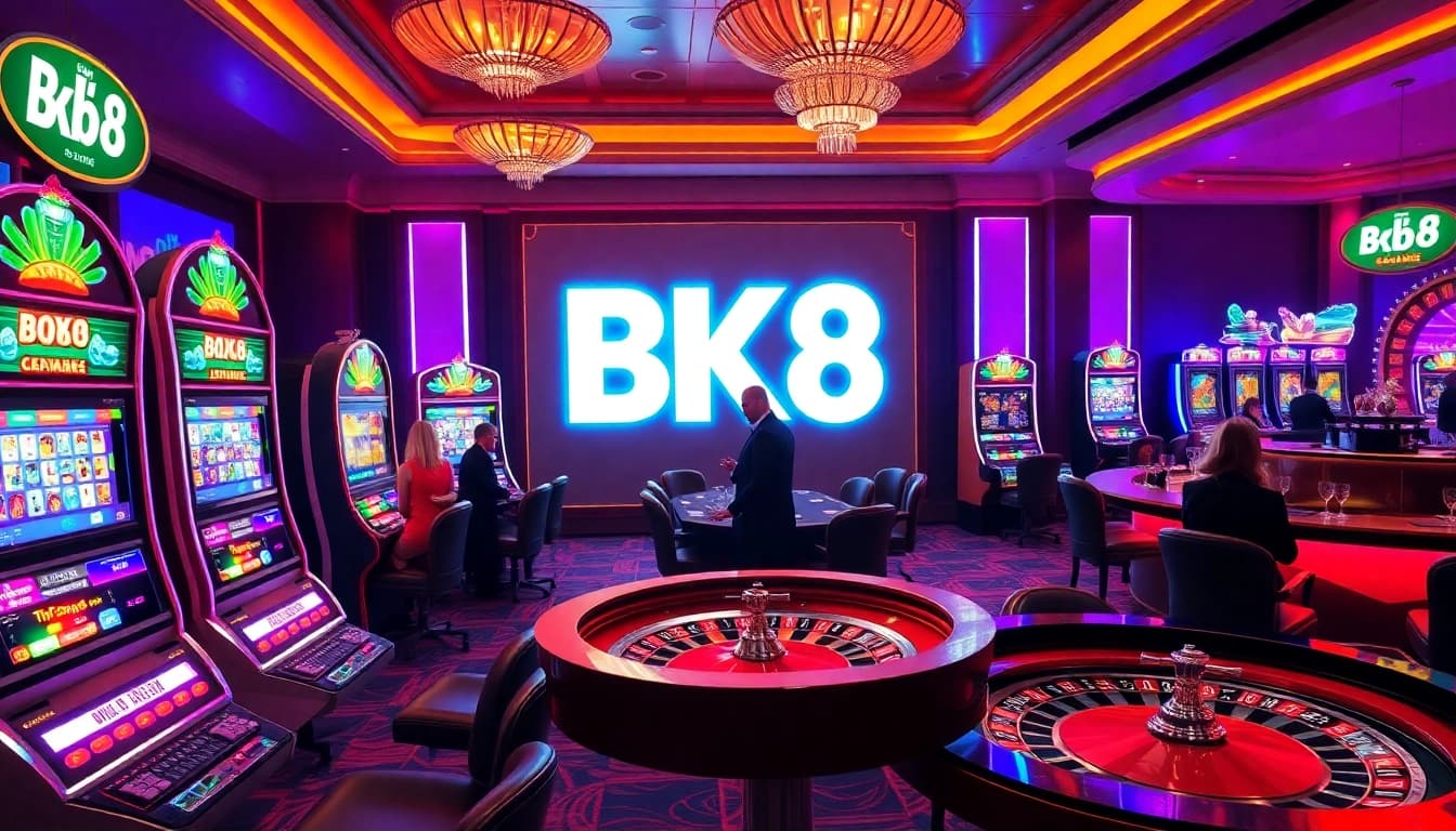 Experience stunning BK8 สล็อต action with vibrant slot machines and lively casino atmosphere.