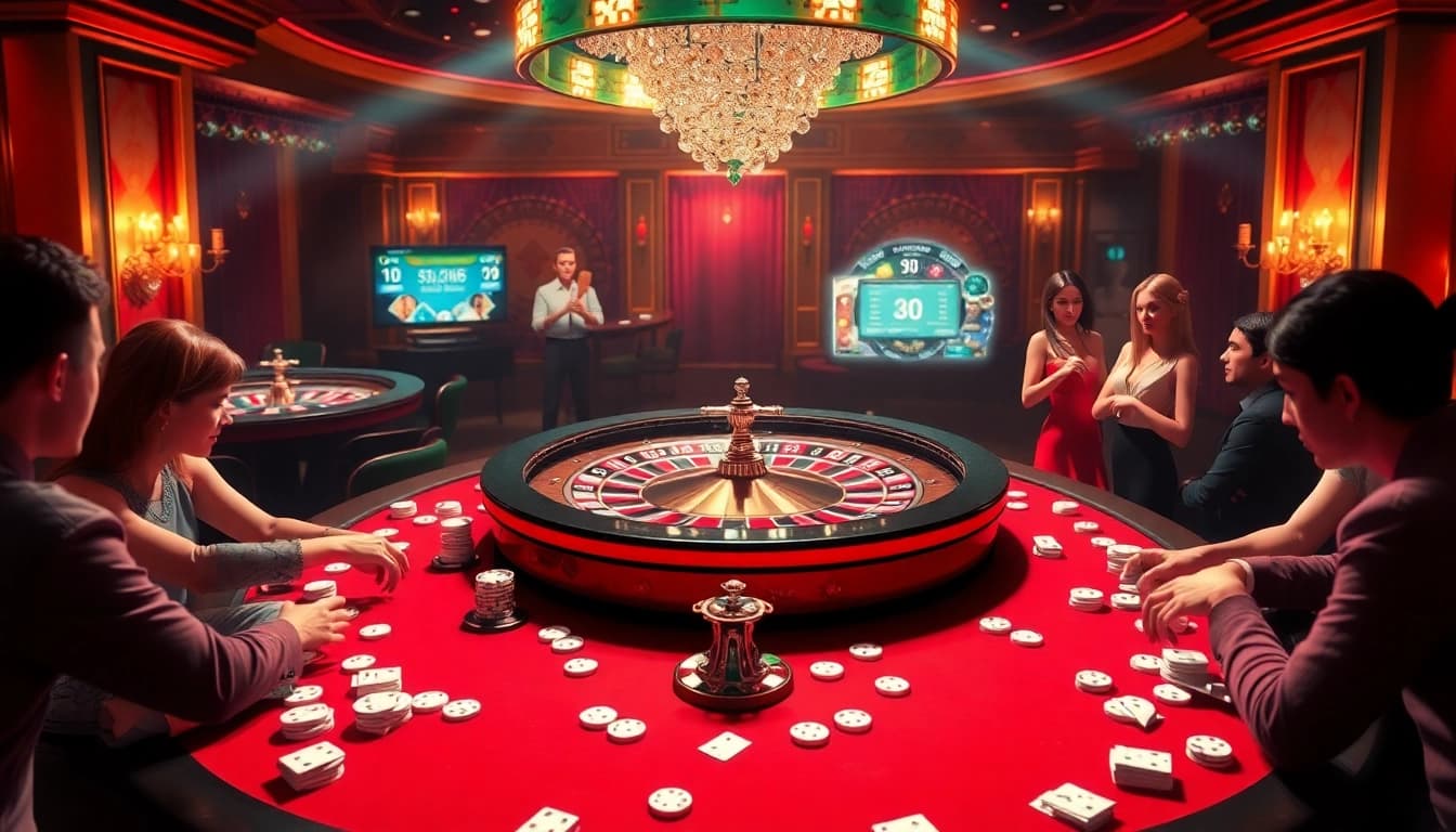 Engaging players in sex games at a vibrant casino filled with excitement.