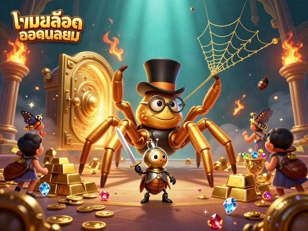 Experience the thrilling atmosphere of เกมสล็อตยอดนิยม with captivating characters in a magical casino scene.