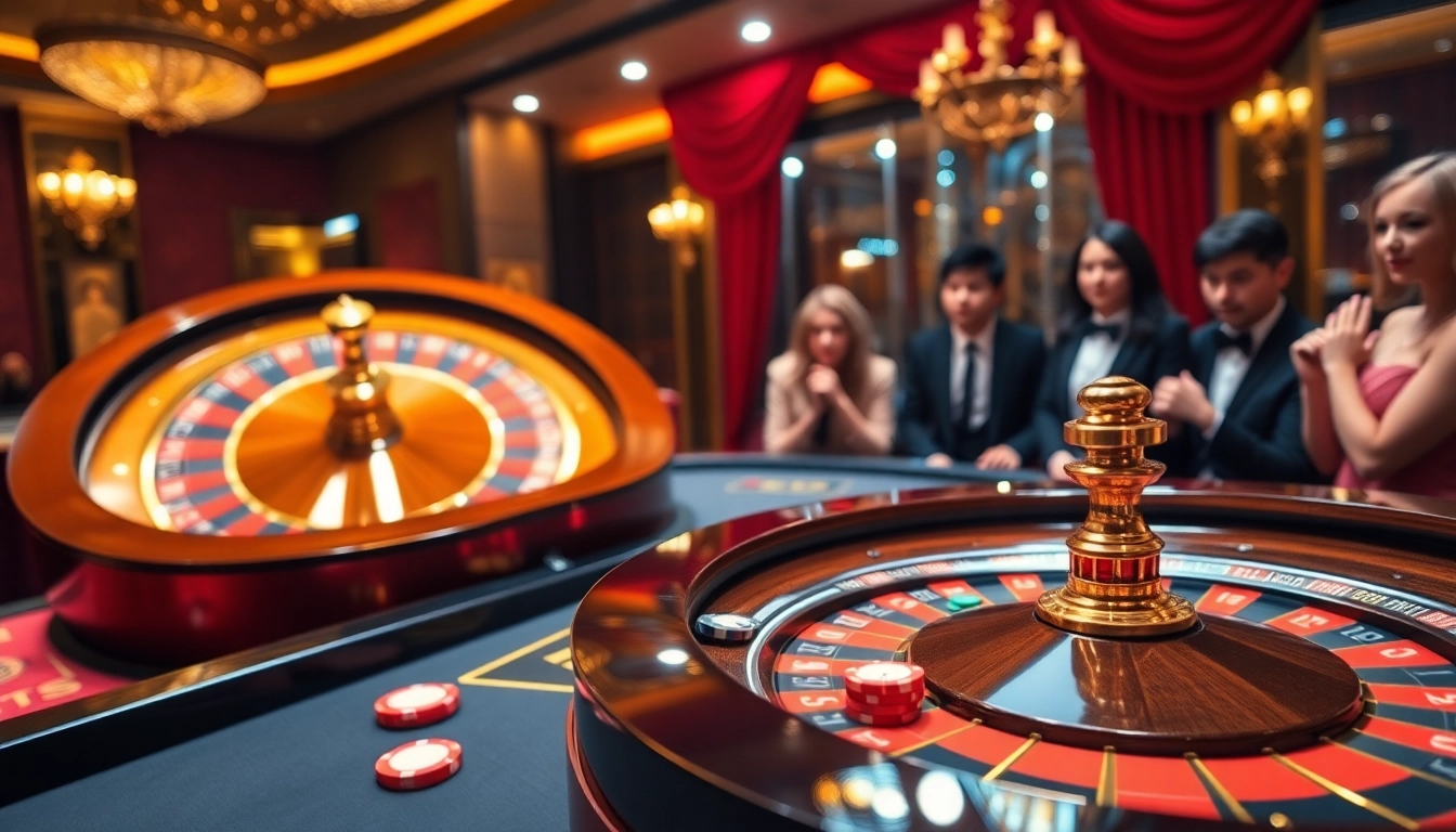 Roulette 6FF showcases colorful chips and an upscale casino atmosphere, inviting excitement for gamblers.