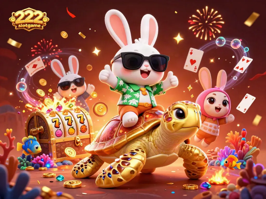 Raih peluang menang di 222slotgame dengan slot reel beruntung dan karakter lucu.