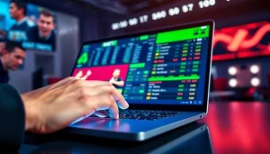 Engage in online Betting with a vibrant interface displaying live odds and statistics.