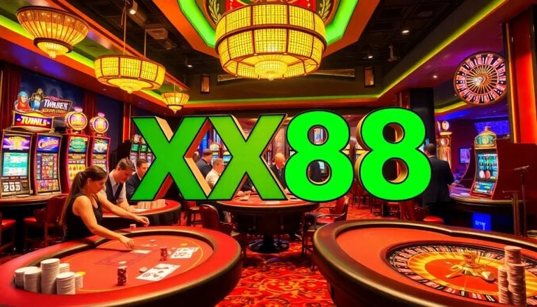 Experience the thrill of winning at XX88 casino with vibrant games and engaging atmosphere.