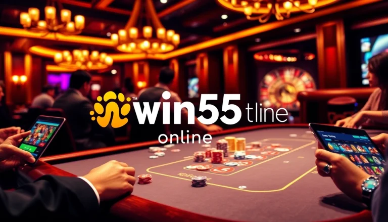 Experience the thrilling atmosphere of win55 online poker with players engaged and vibrant games.