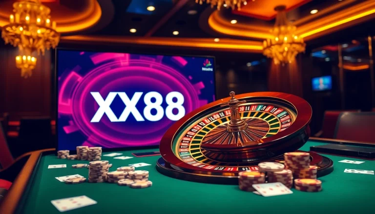 Experience thrilling gameplay at XX88 with exciting casino tables, cards, and slot machines.
