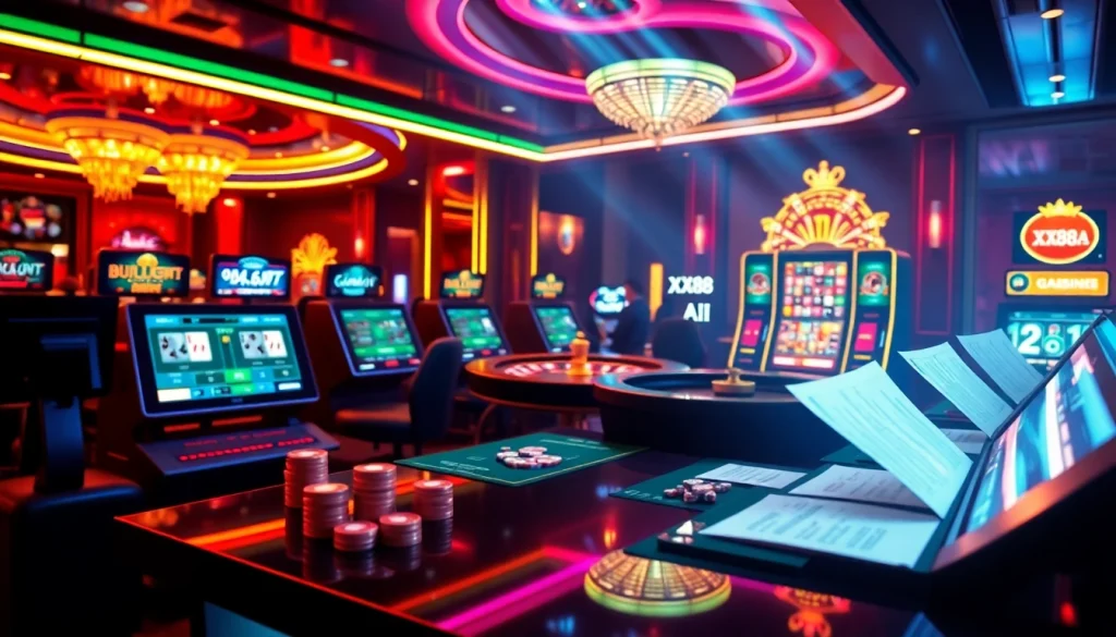 Engage in thrilling online betting at XX88.AI with vibrant casino visuals and exciting gameplay elements.