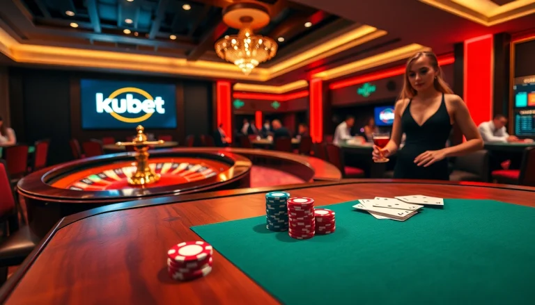 Experience the thrill of Kubet with lively games at a professional casino setting.