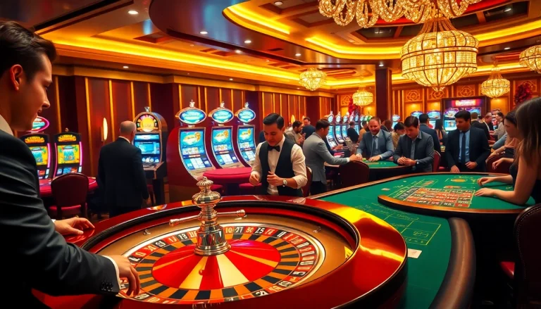 Exciting casino action featuring players at mk8th.net engaging in roulette and slot games.