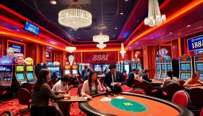 Experience the thrill of 88i gaming excitement in a luxurious casino atmosphere.