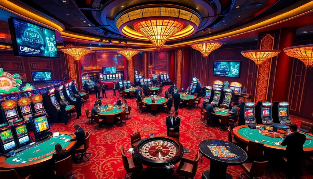 Experience the thrill of casino gaming with vibrant scenes reflecting data china trends in a luxurious setting.